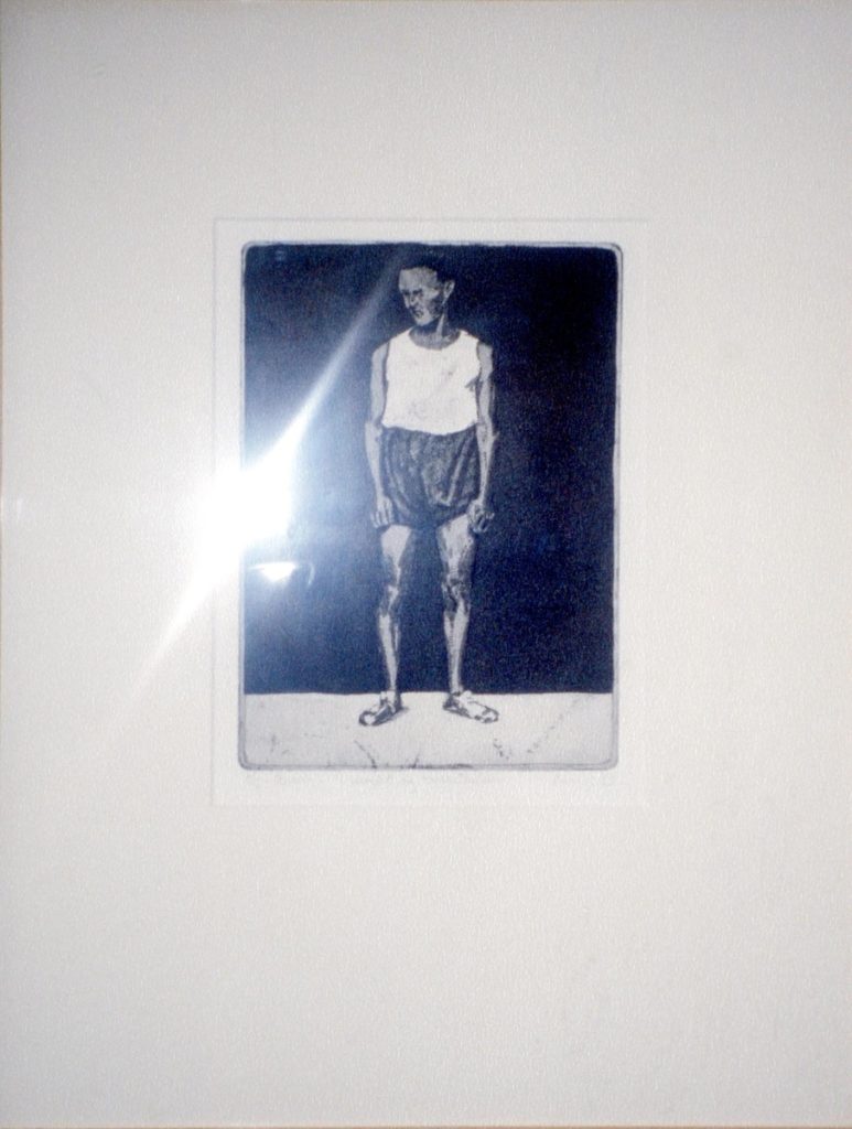 <em>I singlet og treningsbukse</em>, Hans Otto Minge. Photographer: Asgeir Midtfjell