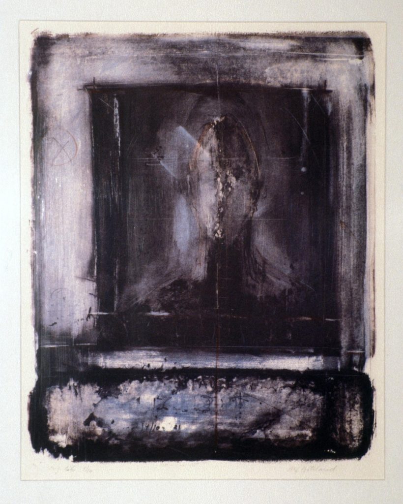 <em>Tavle med hoder - fiolett</em>, Alf Ertsland. Photographer: Utsmykkingsfondets arkiv