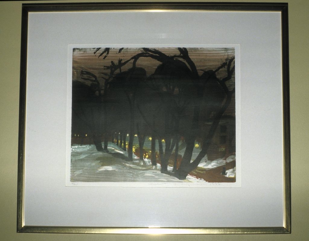 <em>Vinteraften</em>, Knut Frøysaa. Photographer: Utsmykkingsfondets arkiv