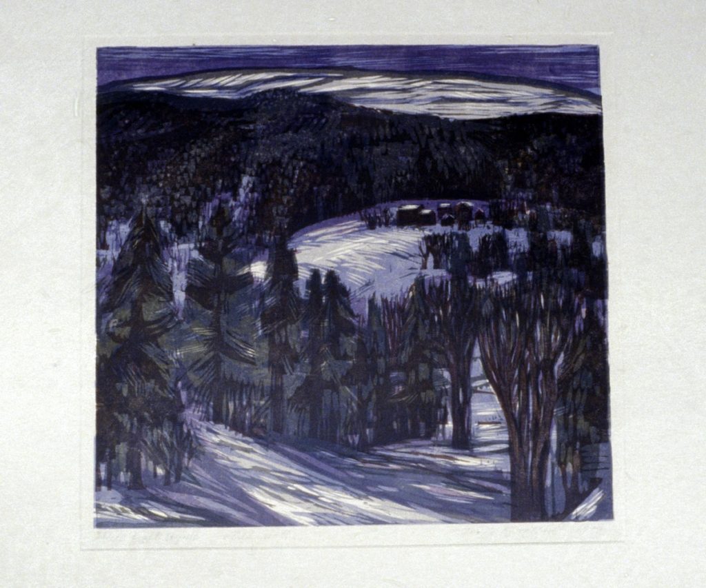 <em>Blå natt</em>, Terje Grøstad. Photographer: Utsmykkingsfondets arkiv