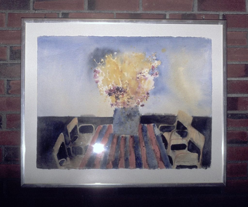 <em>På værandaen</em>, Jan Stensrud. Photographer: Utsmykkingsfondets arkiv