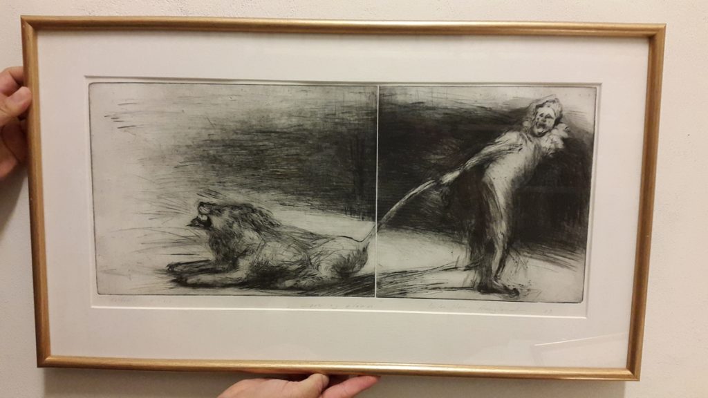 <em>Klovn og løve</em>, Else Marie Haugland.