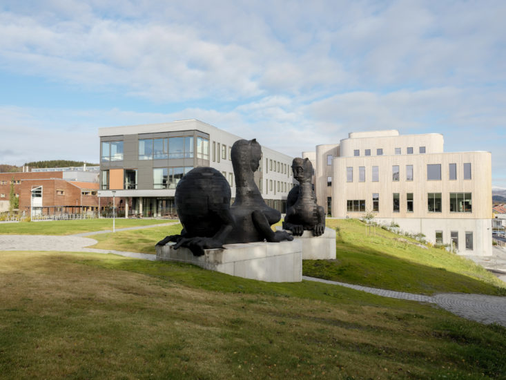 Universitetsportalen, Hjorth & Kjølaas. Fotograf: Dan Mariner